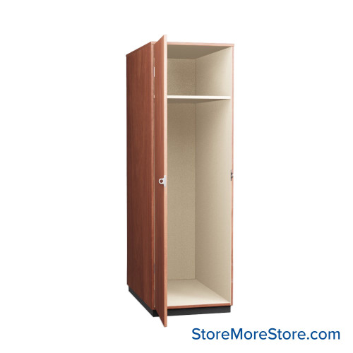 Instrument Storage Cabinets, 27" W, One 62.5"H & One 21"H Compartments, Laminate Doors Swinging Left
